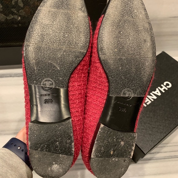 Chanel charms loafers flats 38.5 8 8.5 - Picture 5 of 7